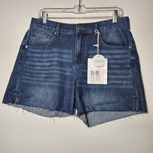 9th & Main Women's Raw Hem Denim Shorts Size 12